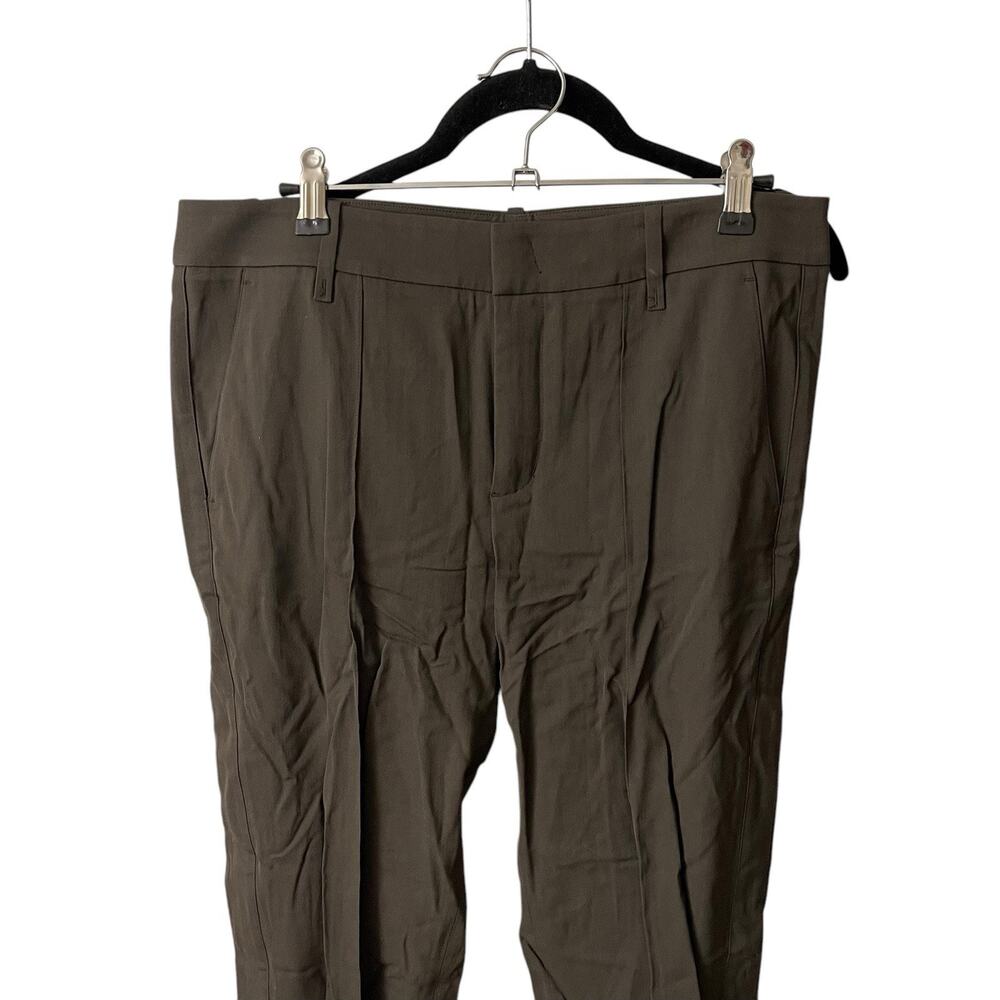 VINCE 6 Seamed Trouser Pants Dark Brown Viscose Elastane Career Stretch - Picture 5 of 12